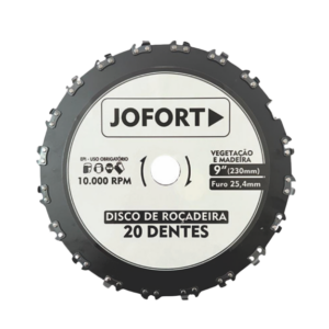 DISCO DE ROÇADEIRA COM DENTES DE MOTOSSERRA